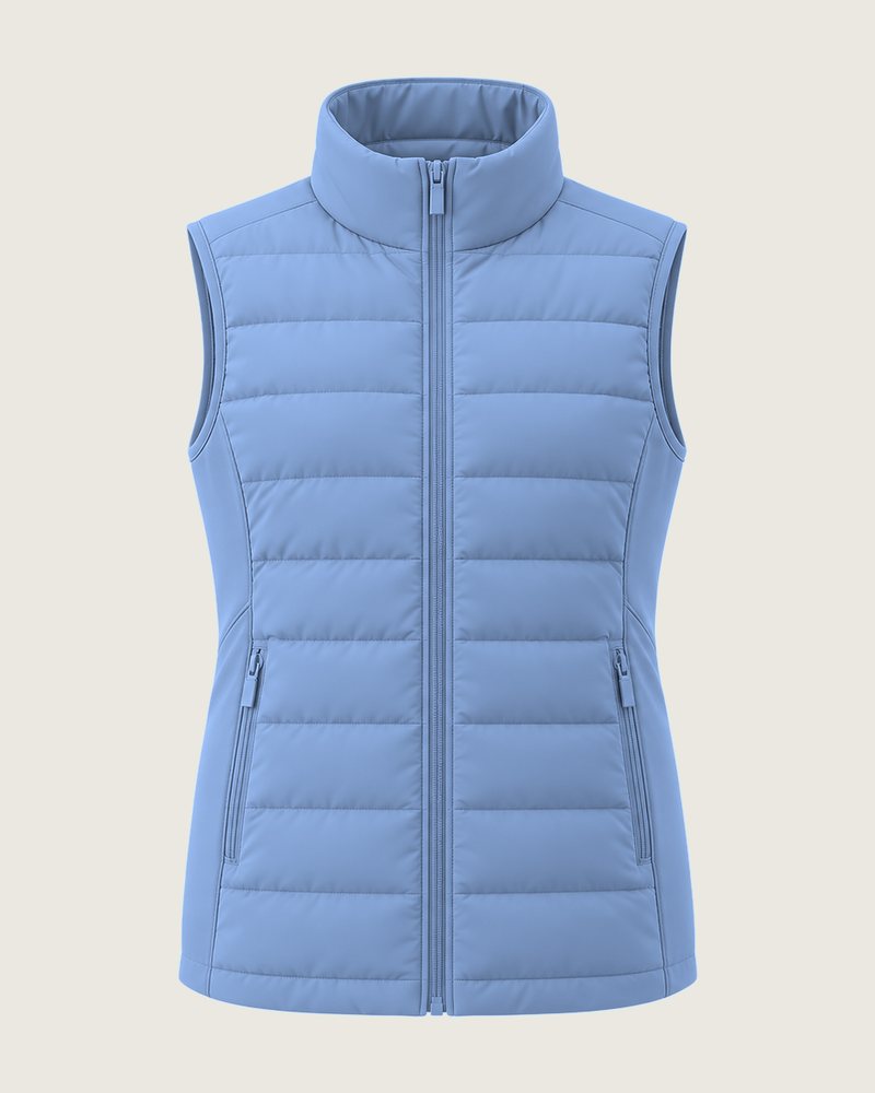 The Gilet quilted vest in Sky