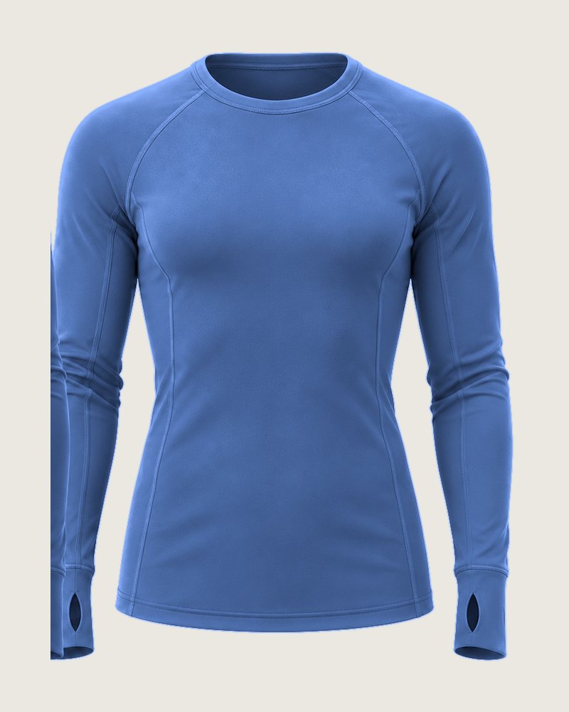 The Layer long-sleeve underscrub in Denim