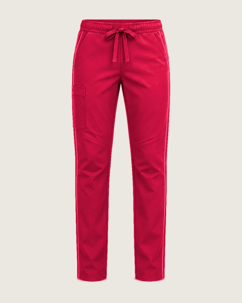 The Longday straight-leg trouser in Cherry