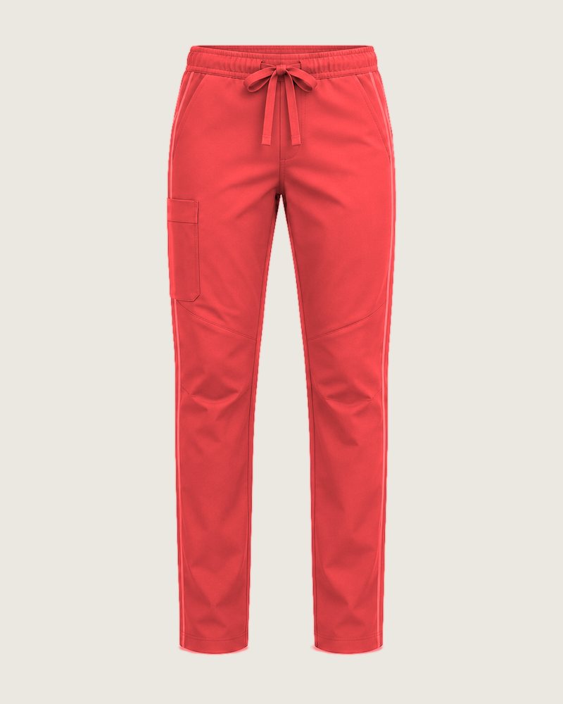 The Longday straight-leg trouser in Coral