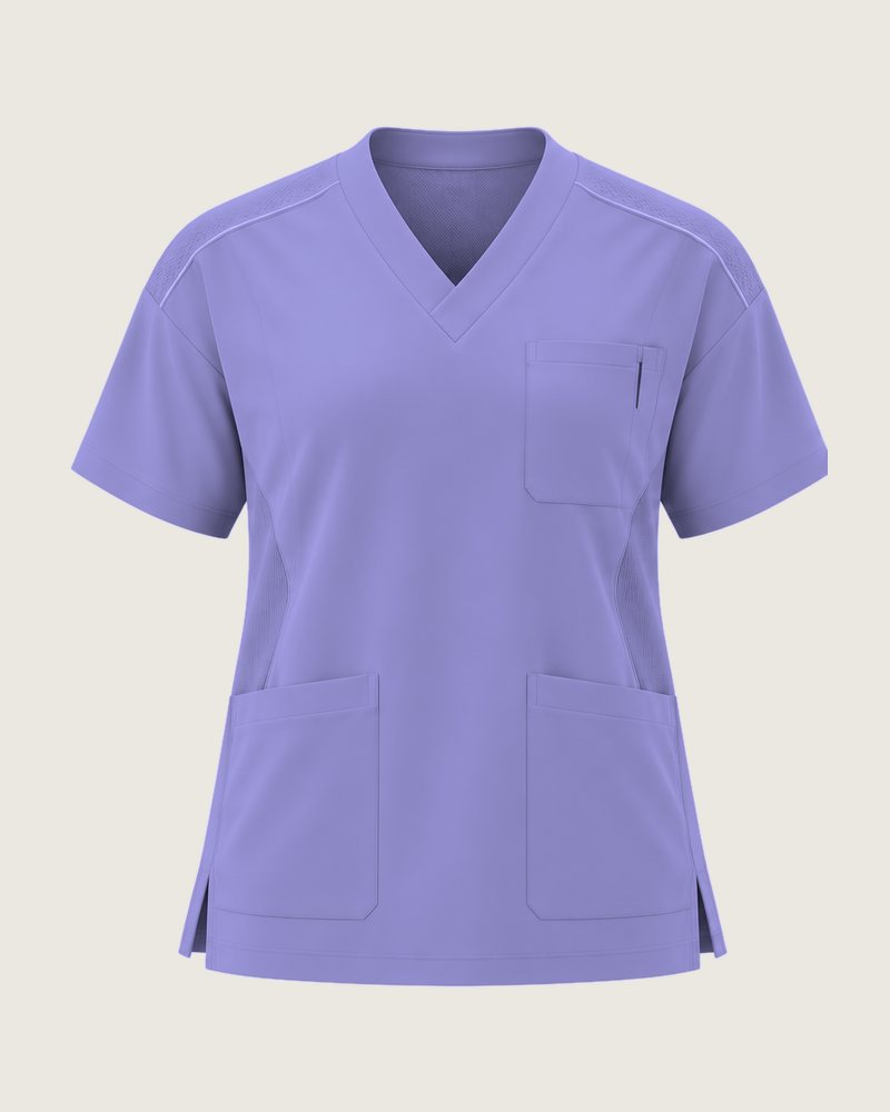 The Rounds relaxed three-pocket top in Lilac