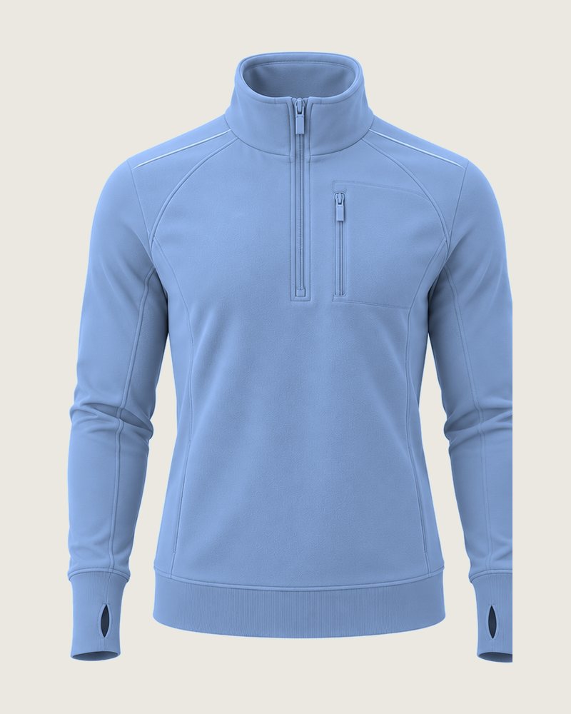 The Quarter quarter-zip fleece in Sky