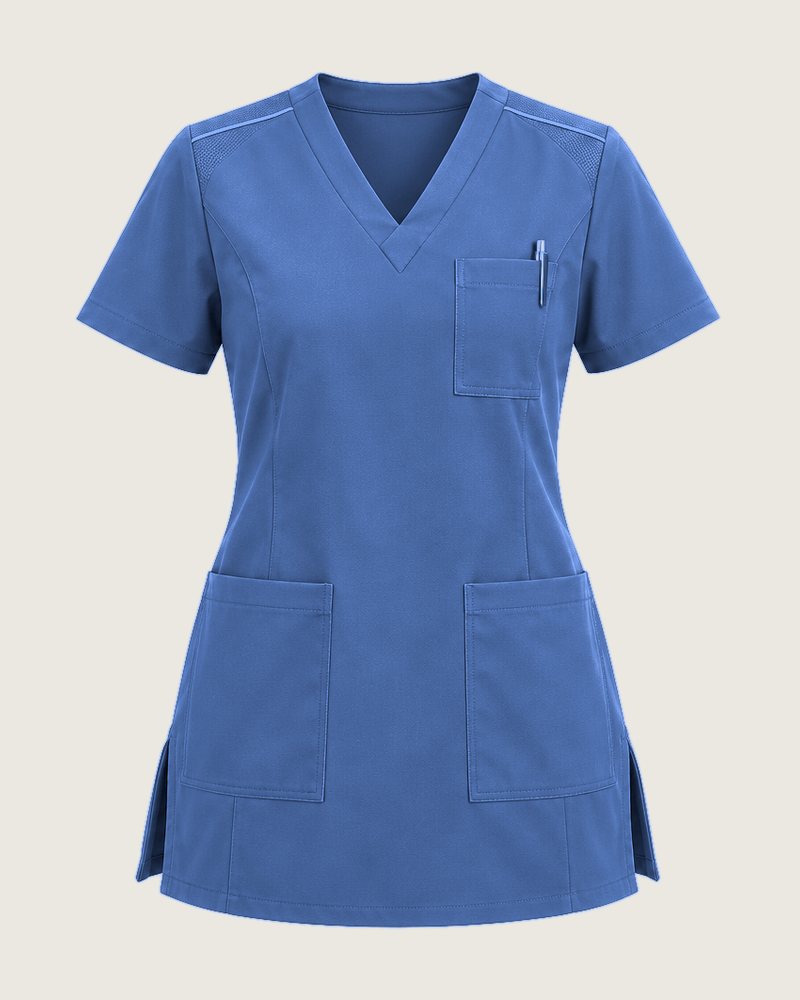 The Clinic three-pocket tunic in Denim