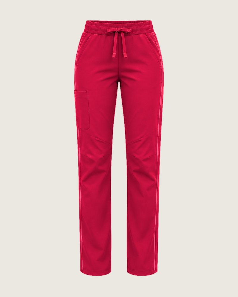 The Longday straight-leg trouser in Cherry