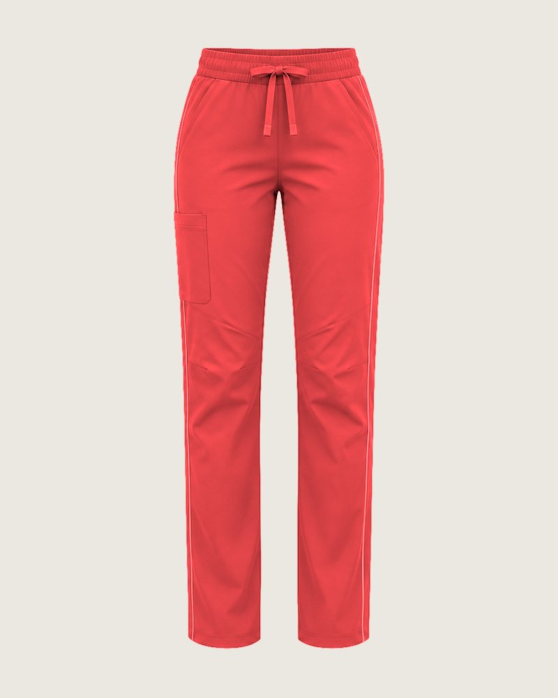 The Longday straight-leg trouser in Coral